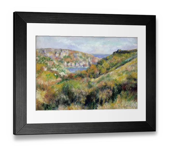 Framed Print : Hills Around The Bay Of Moulin Huet Framed Print : Hills Around The Bay Of Moulin Huet