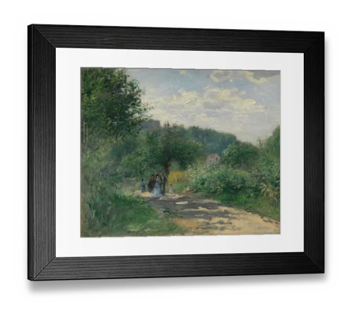 Framed Print : A Road In Louveciennes Framed Print : A Road In Louveciennes