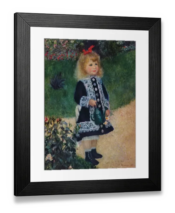 Framed Print : A Girl With A Watering Gun Framed Print : A Girl With A Watering Gun