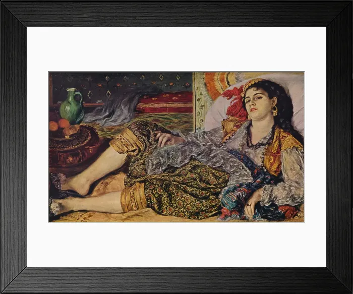 Framed Print : Odalisque, 1870. The painting is part of the Chester Dale Collection Framed Print : Odalisque, 1870. The painting is part of the Chester Dale Collection