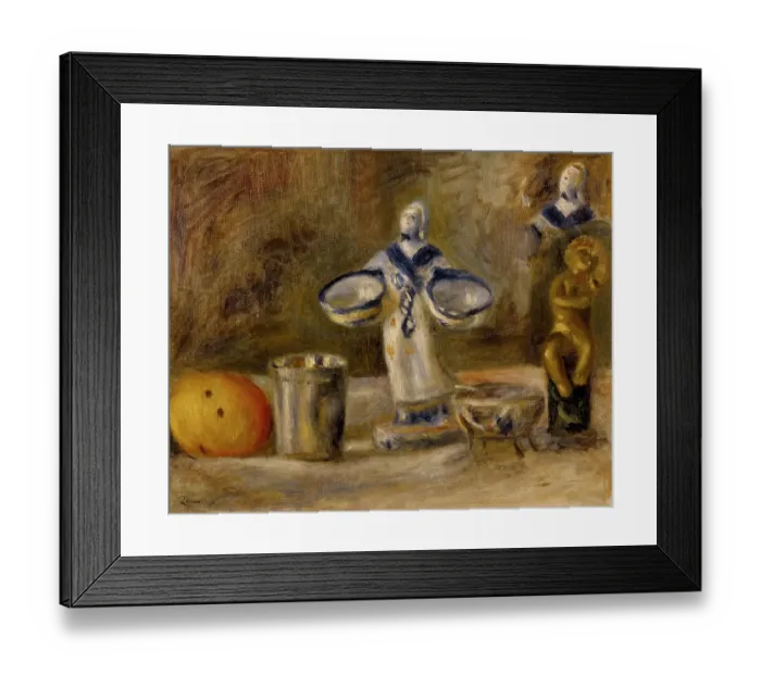 Framed Print : Still Life With A Faience Figure Framed Print : Still Life With A Faience Figure
