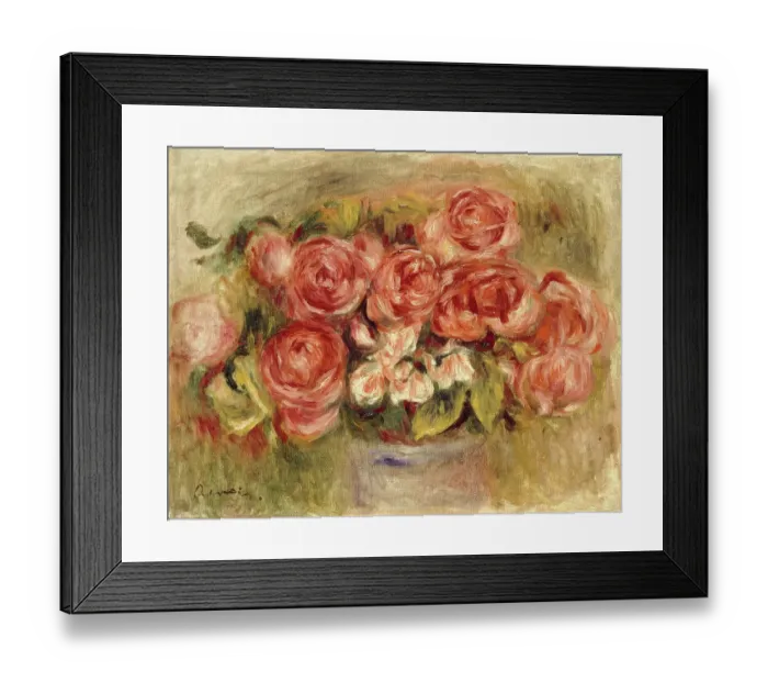Framed Print : Still Life Of Roses In A Vase