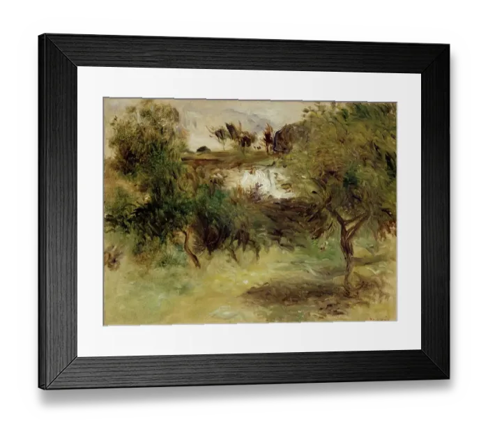 Framed Print : Landscape With Trees Framed Print : Landscape With Trees