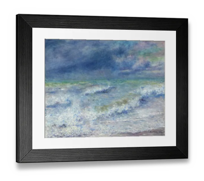 Framed Print : Seascape, 1879. Artist Pierre-Auguste Renoir Framed Print : Seascape, 1879. Artist Pierre-Auguste Renoir