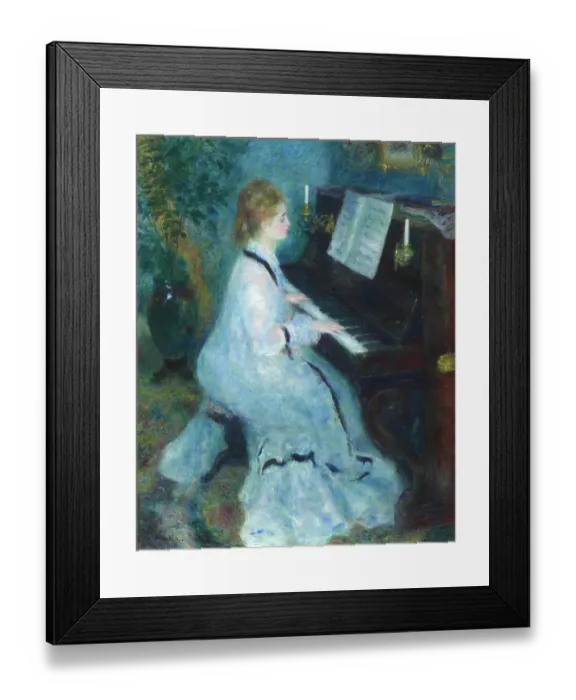 Framed Print : Woman At The Piano Framed Print : Woman At The Piano