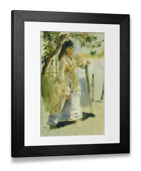 Framed Print : Woman By A Fence Framed Print : Woman By A Fence