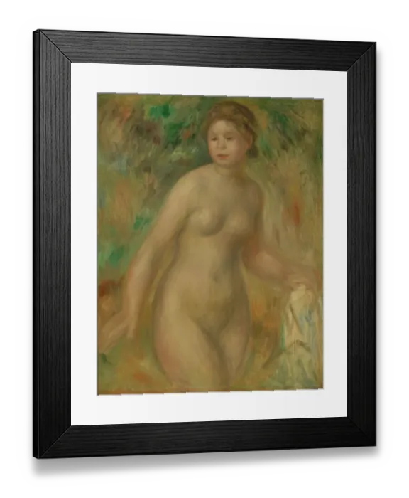 Framed Print : Nude, c. 1895. Artist Pierre-Auguste Renoir Framed Print : Nude, c. 1895. Artist Pierre-Auguste Renoir