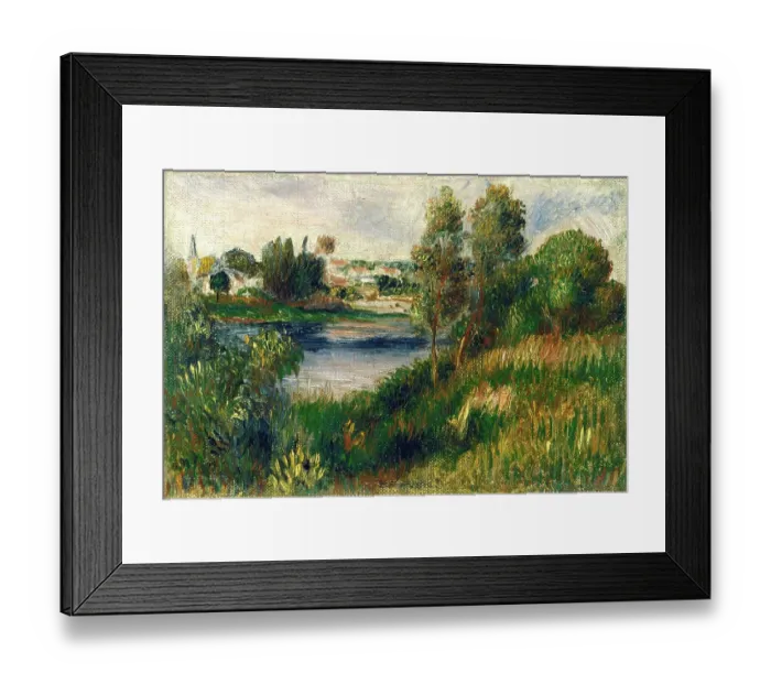 Framed Print : Landscape At Vétheuil Framed Print : Landscape At Vétheuil