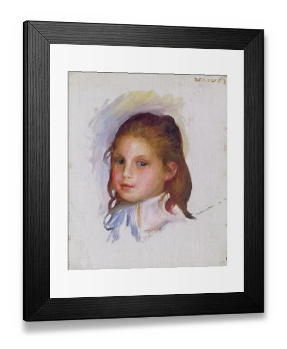 Framed Print : Child With Brown Hair Framed Print : Child With Brown Hair