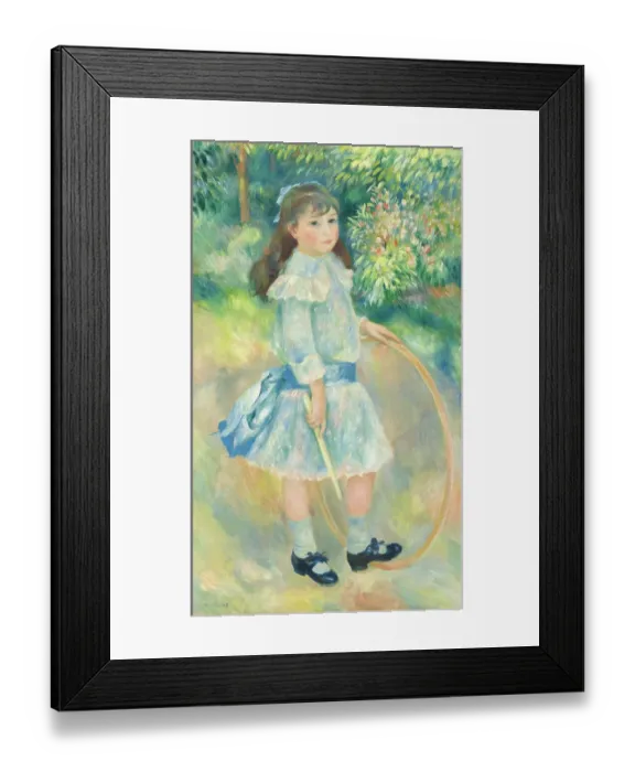 Framed Print : Girl With A Hoop