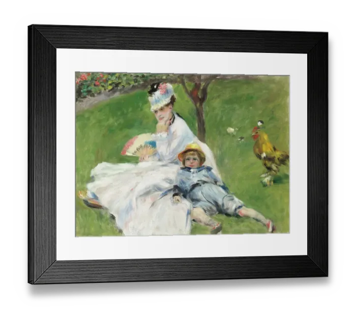 Framed Print : Madame Monet And Her Son Framed Print : Madame Monet And Her Son