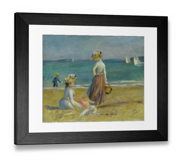 Framed Print : Figures On The Beach Framed Print : Figures On The Beach
