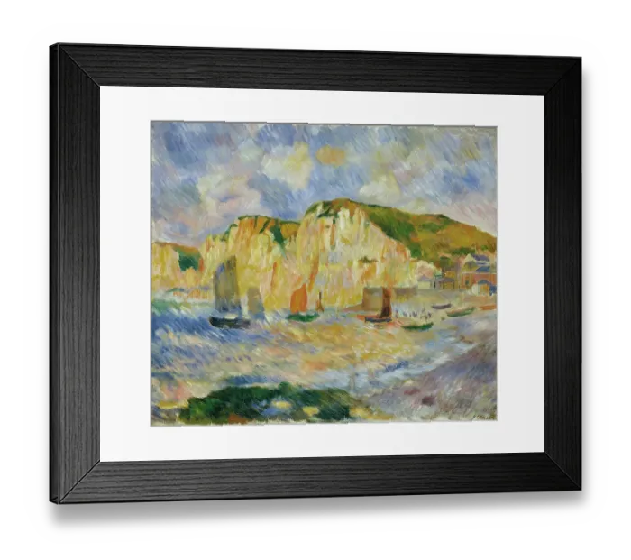 Framed Print : Sea And Cliffs Framed Print : Sea And Cliffs