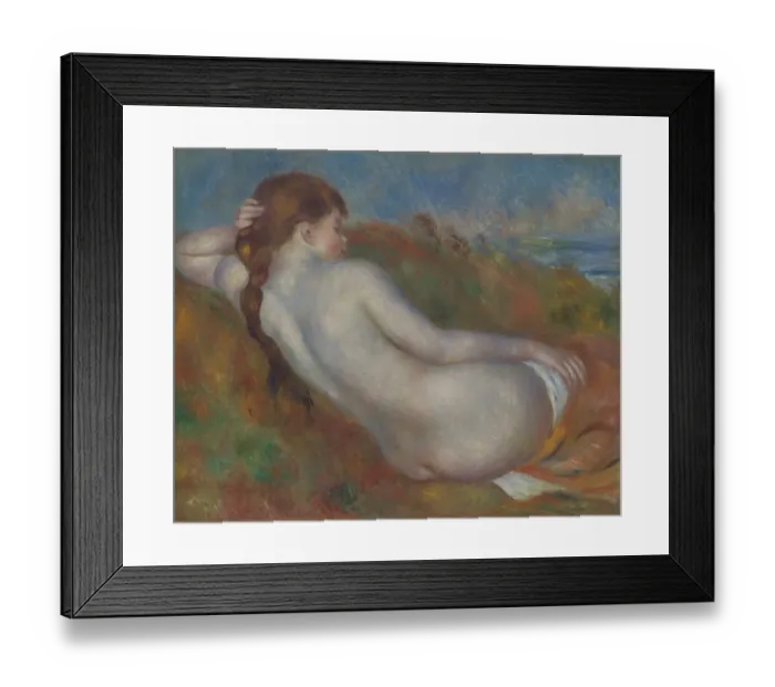 Framed Print : Reclining Nude Framed Print : Reclining Nude