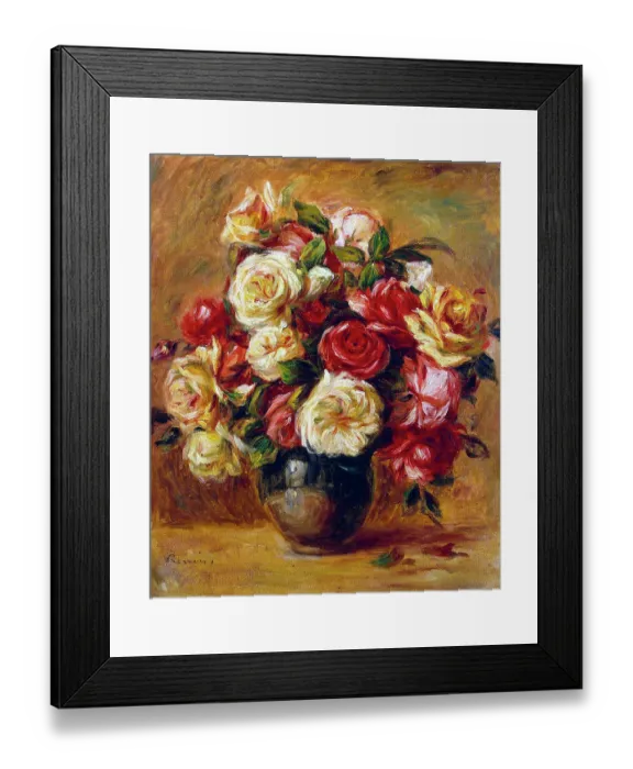 Framed Print : Bouquet of Roses, c1909. Artist: Pierre-Auguste Renoir Framed Print : Bouquet of Roses, c1909. Artist: Pierre-Auguste Renoir