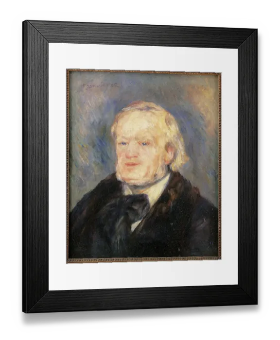 Framed Print : Richard Wagner, by Pierre-Auguste Renoir, 1882, 19th Century, oil on canvas, cm 53 x 46 Framed Print : Richard Wagner, by Pierre-Auguste Renoir, 1882, 19th Century, oil on canvas, cm 53 x 46