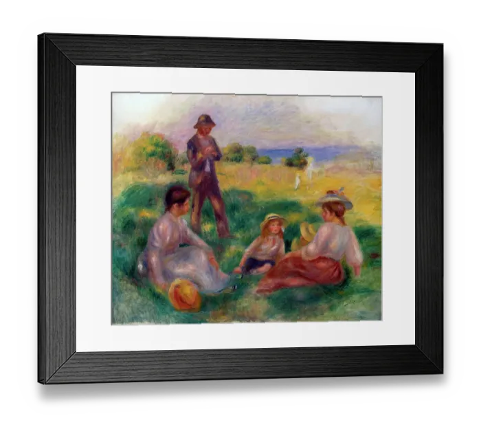 Framed Print : Party in the Country at Berneval, 1898. Artist: Pierre-Auguste Renoir Framed Print : Party in the Country at Berneval, 1898. Artist: Pierre-Auguste Renoir