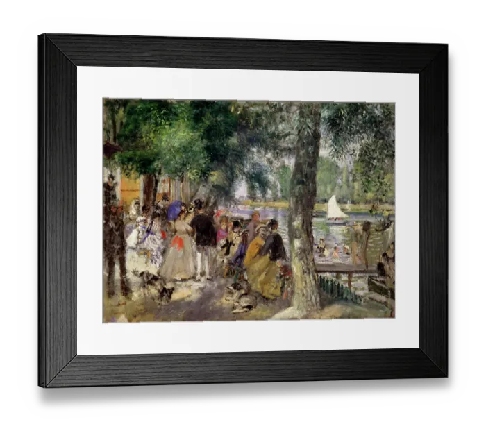 Framed Print : Bathing on the Seine (La Grenouillére), 1869. Artist: Pierre-Auguste Renoir Framed Print : Bathing on the Seine (La Grenouillére), 1869. Artist: Pierre-Auguste Renoir