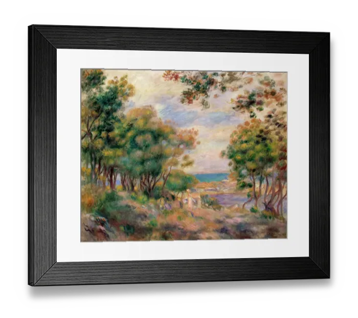 Framed Print : Landscape at Beaulieu, 1899. Artist: Pierre-Auguste Renoir Framed Print : Landscape at Beaulieu, 1899. Artist: Pierre-Auguste Renoir