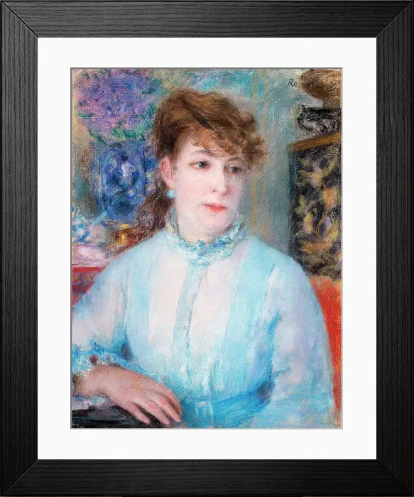Framed Print : Portrait of a Woman, 1877. Artist: Pierre-Auguste Renoir Framed Print : Portrait of a Woman, 1877. Artist: Pierre-Auguste Renoir