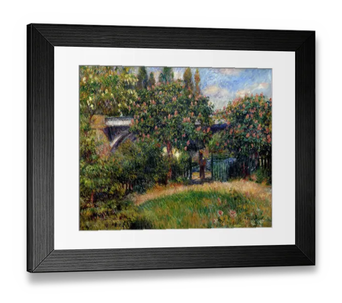 Framed Print : Railway Bridge at Chatou, 1881. Artist: Pierre-Auguste Renoir Framed Print : Railway Bridge at Chatou, 1881. Artist: Pierre-Auguste Renoir