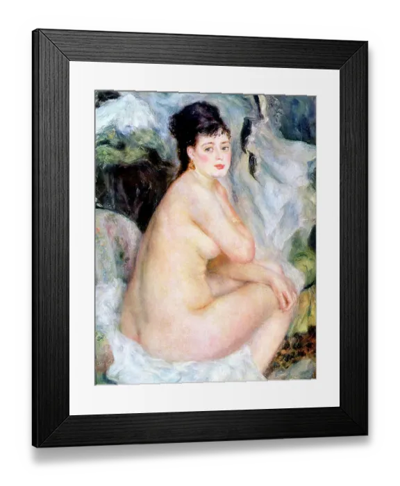 Framed Print : Nude, 1876. Artist: Pierre-Auguste Renoir Framed Print : Nude, 1876. Artist: Pierre-Auguste Renoir