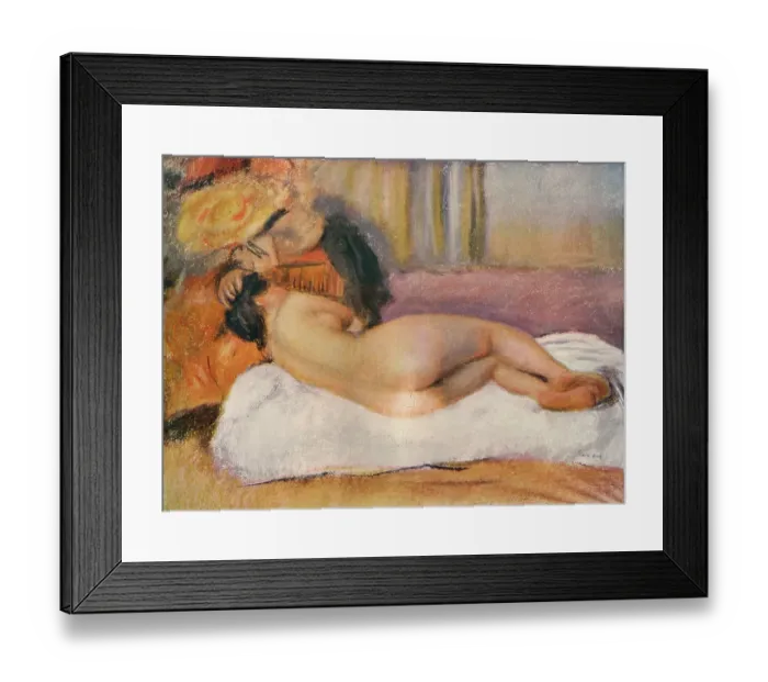 Framed Print : Nu couche, circa 1880. From The Studio Volume 96 Framed Print : Nu couche, circa 1880. From The Studio Volume 96