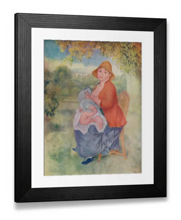 Framed Print : Madame Renoir Allaitant Son Enfant, c.1885 (1932) Framed Print : Madame Renoir Allaitant Son Enfant, c.1885 (1932)