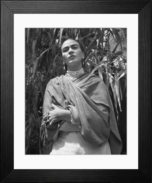 Framed Print : Frida Kahlo In The Garden Framed Print : Frida Kahlo In The Garden