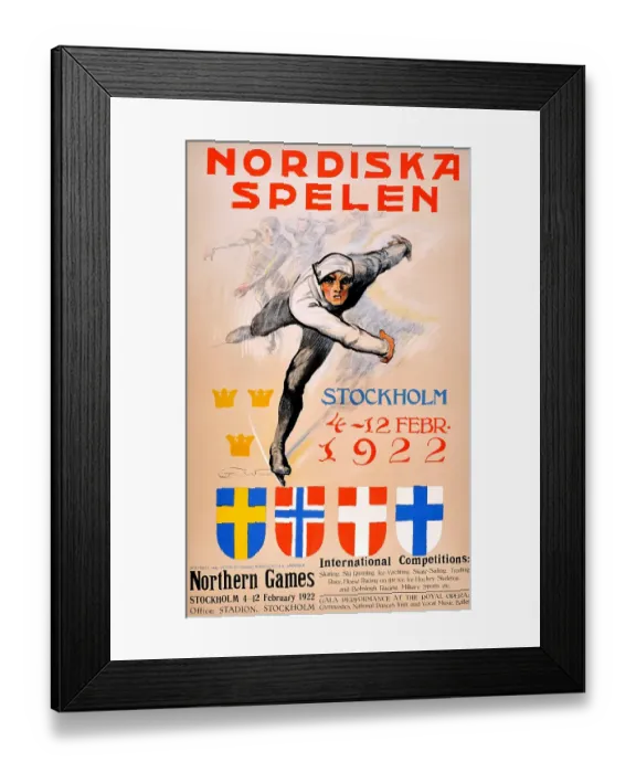 Framed Print : Nordiska Spelen / Northern Games Framed Print : Nordiska Spelen / Northern Games