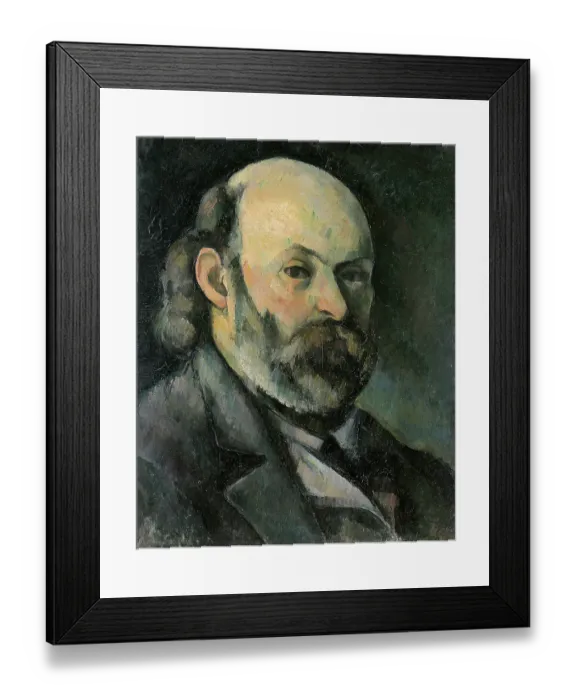 Framed Print : Self-portrait, by Cézanne Paul, 19th Century, 1882-1885, oil on canvas, cm 45 x 37