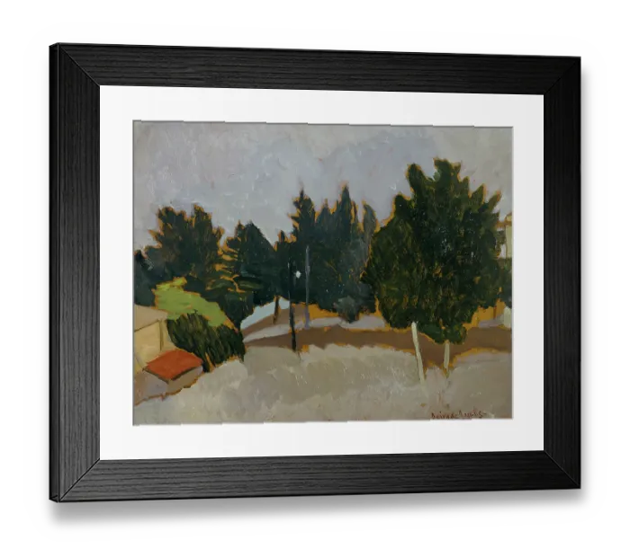 Framed Print : Winter at Villa Borghese (Inverno a Villa Borghese), by Deiva De Angelis, 20th Century, oil on canvas Framed Print : Winter at Villa Borghese (Inverno a Villa Borghese), by Deiva De Angelis, 20th Century, oil on canvas