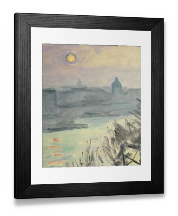 Framed Print : Sun Over Paris. Quai du Louvre, by Unknown Artist, 1905, 20th Century, oil on canvas, cm 65 x 82 Framed Print : Sun Over Paris. Quai du Louvre, by Unknown Artist, 1905, 20th Century, oil on canvas, cm 65 x 82