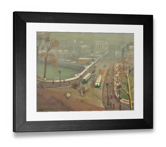 Framed Print : Pont Neuf, autumn mist, circa 1937. Private Collection Framed Print : Pont Neuf, autumn mist, circa 1937. Private Collection