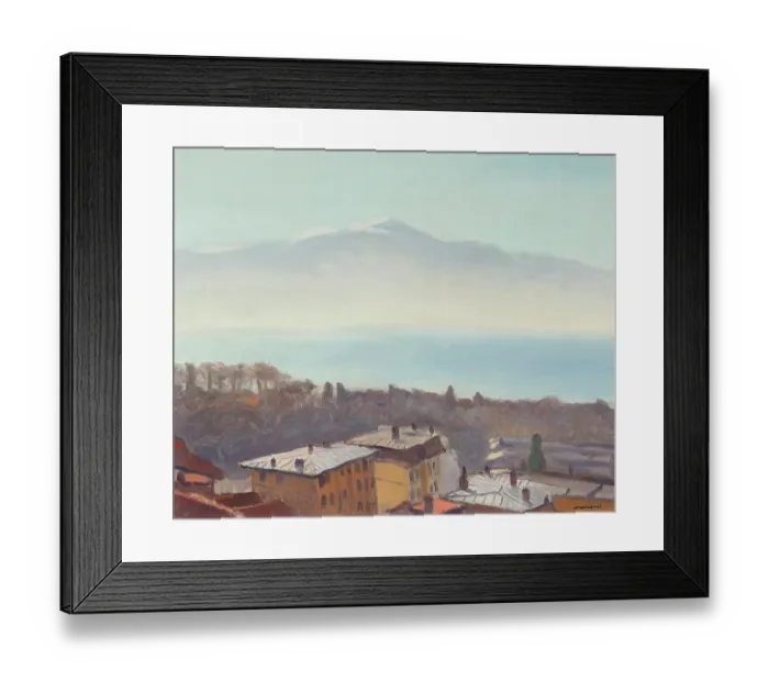 Framed Print : The Roofs Of Ouchy And Lake Geneva Framed Print : The Roofs Of Ouchy And Lake Geneva