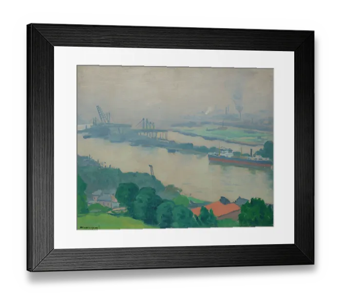 Framed Print : La Seine À Croisset (Près De Rouen) Framed Print : La Seine À Croisset (Près De Rouen)