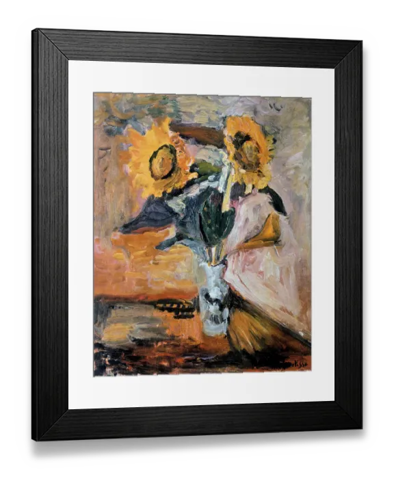 Framed Print : Vase Of Sunflowers Framed Print : Vase Of Sunflowers