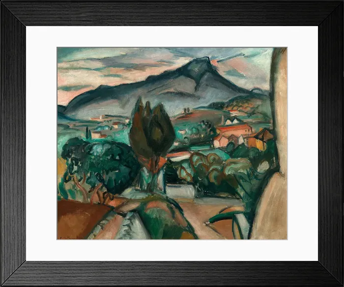 Framed Print : Landscape With View Of The Mont Saint Victoire. Creator: Friesz Framed Print : Landscape With View Of The Mont Saint Victoire. Creator: Friesz