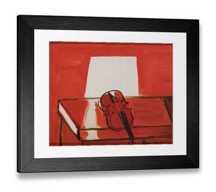 Framed Print : The Red Violin. Creator: Dufy Framed Print : The Red Violin. Creator: Dufy