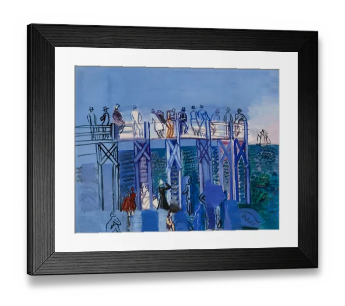 Framed Print : The Pier And The Beach At Le Havre. Creator: Dufy Framed Print : The Pier And The Beach At Le Havre. Creator: Dufy