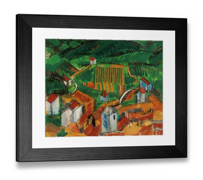 Framed Print : Landscape At Vence Framed Print : Landscape At Vence
