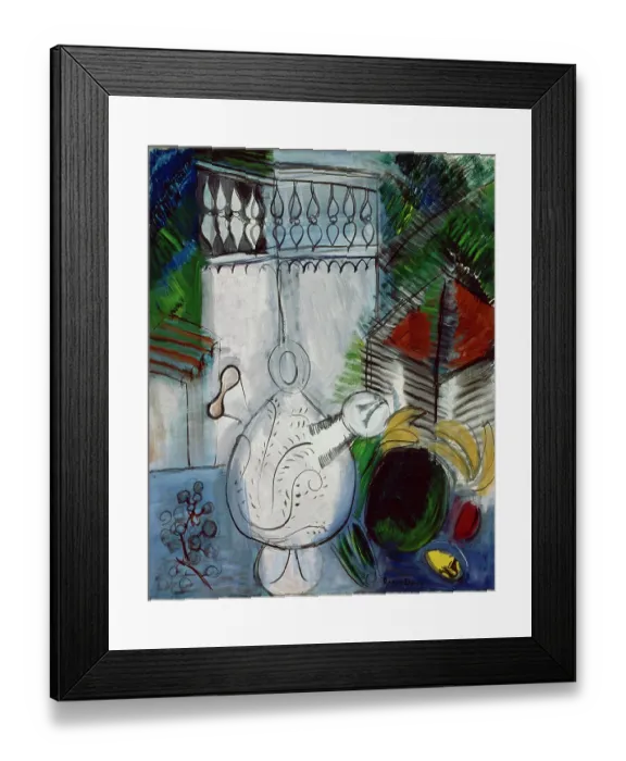 Framed Print : Still Life With White Tower (Nature Morte À La Tour Blanche)