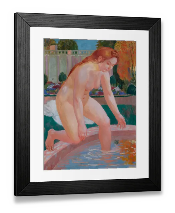Framed Print : Grande Baigneuse Ou Suzanne Au Bain Framed Print : Grande Baigneuse Ou Suzanne Au Bain