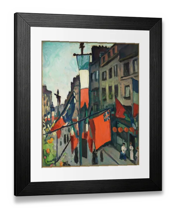 Framed Print : Le 14 Juillet Au Havre Framed Print : Le 14 Juillet Au Havre
