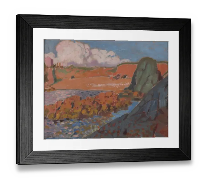 Framed Print : La Plage Rouge Framed Print : La Plage Rouge