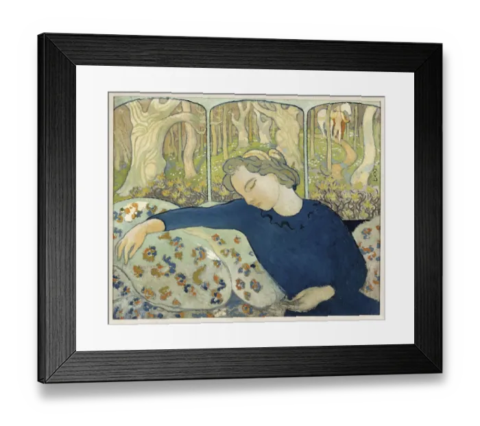 Framed Print : La Dormeuse Au Bois Magique Framed Print : La Dormeuse Au Bois Magique
