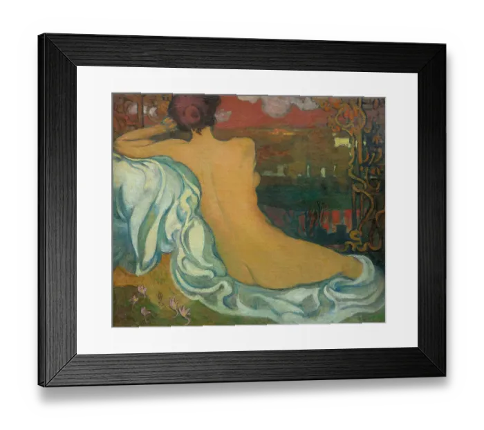 Framed Print : Nude At Dusk Framed Print : Nude At Dusk