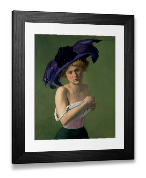 Framed Print : Le chapeau violet, 1907 Framed Print : Le chapeau violet, 1907
