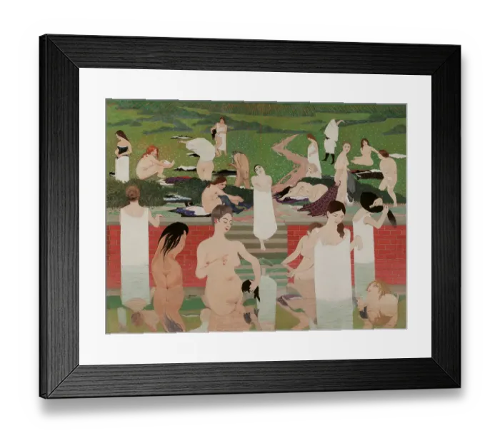 Framed Print : The Bath: Summer Evening (Le bain au soir d'été), 1892-1893 Framed Print : The Bath: Summer Evening (Le bain au soir d'été), 1892-1893