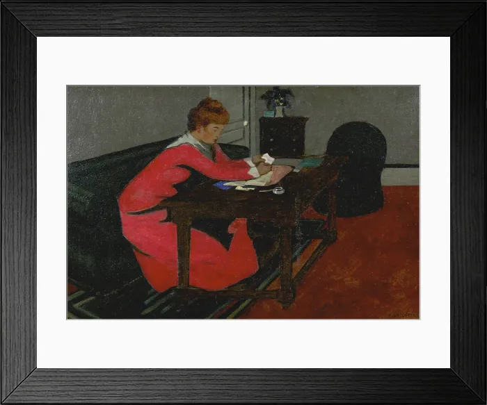 Framed Print : Misia at her desk, 1897 Framed Print : Misia at her desk, 1897